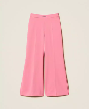 Pantaloni flare in crêpe con spacchi 261GJ2Q51 /7207 TWINSET 