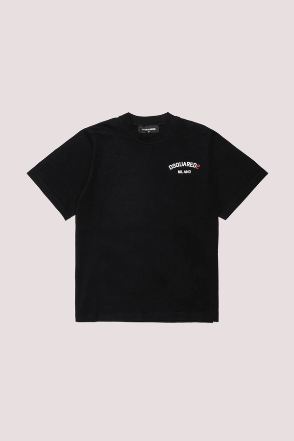 T-shirt girocollo con logo DQ3169 D0AAP /DQ900 DSQUARED2 JUNIOR 