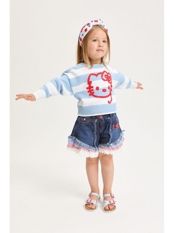 Maglia Hello Kitty Righe 19G606 7029 /5899 MONNALISA 