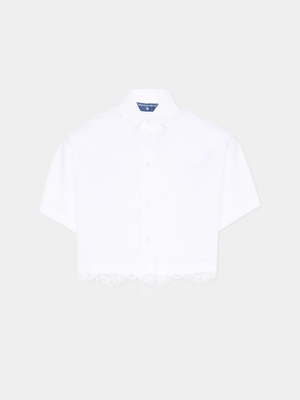 Camicia cropped a manica corta Z1G309 7116 /0099 ERMANNO SCERVINO KIDS 