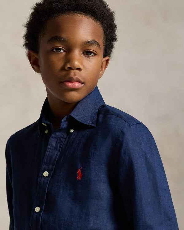 Camicia in lino 323967600 /004 POLO RALPH LAUREN 