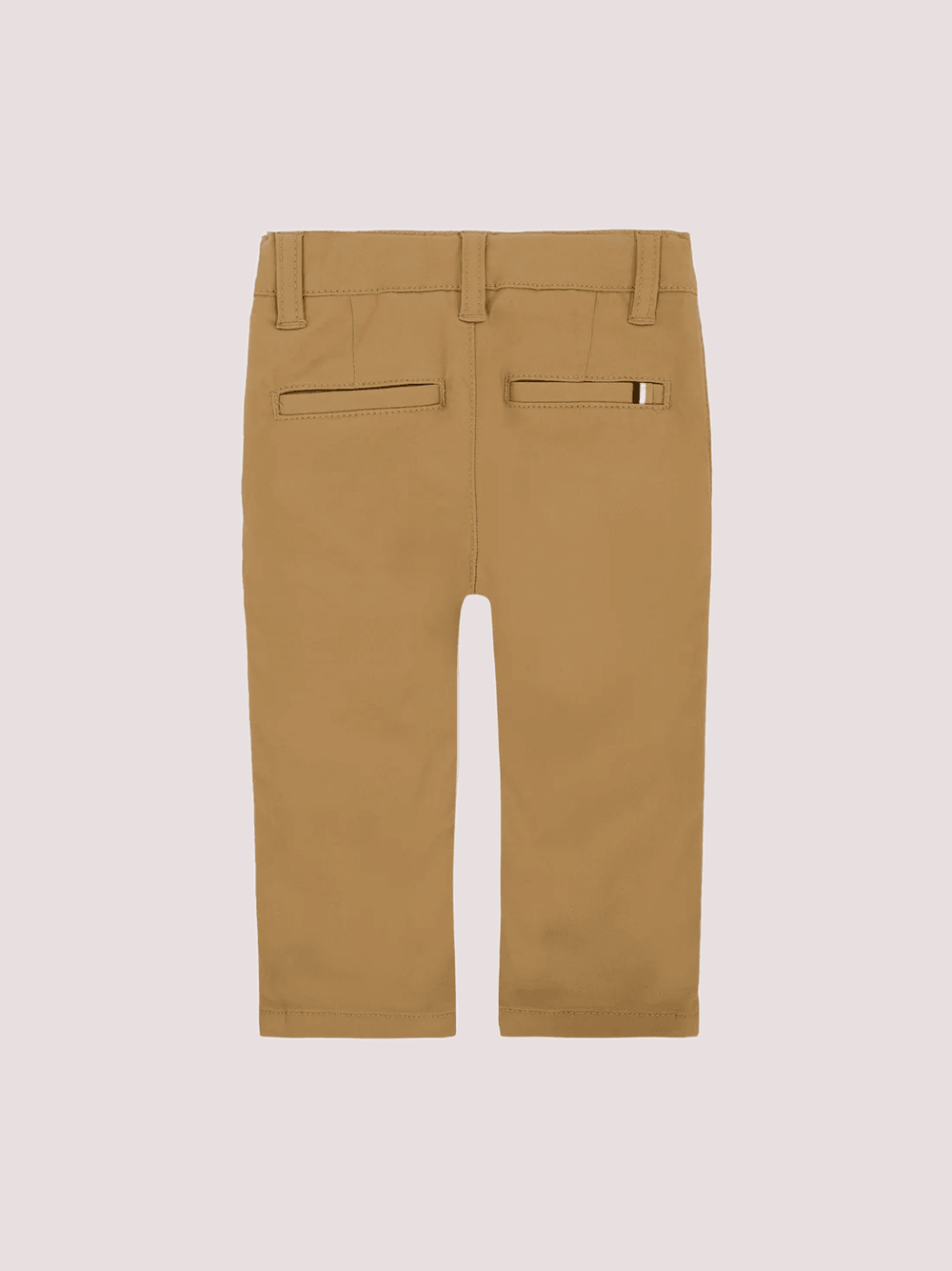 Pantaloni beige per neonato con patch logato J52705 /269 BOSS 