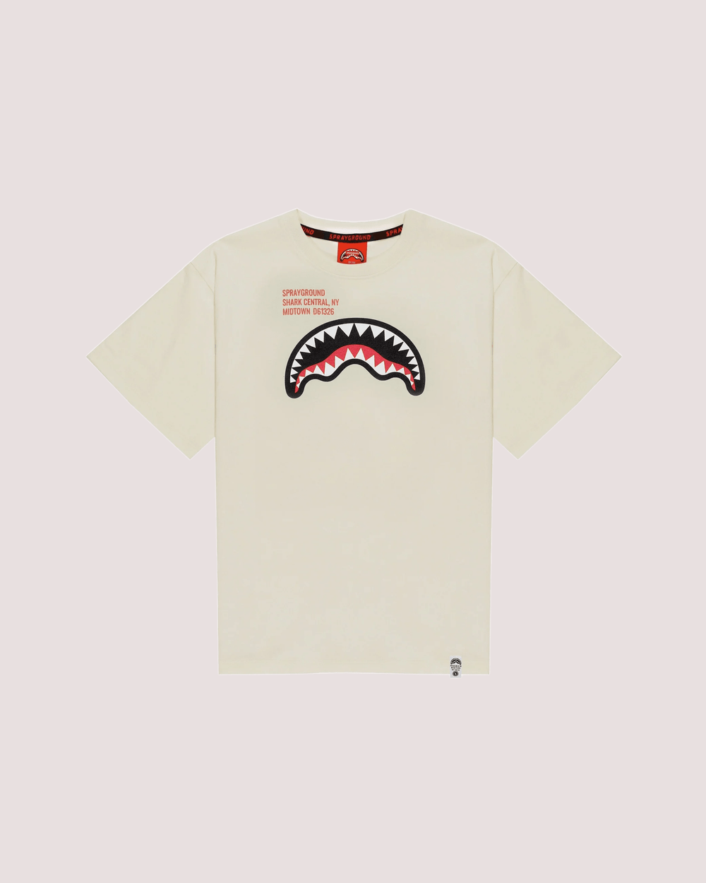 Shark basic reg t-shirt SPY1384 /IVORY SPRAYGROUND 