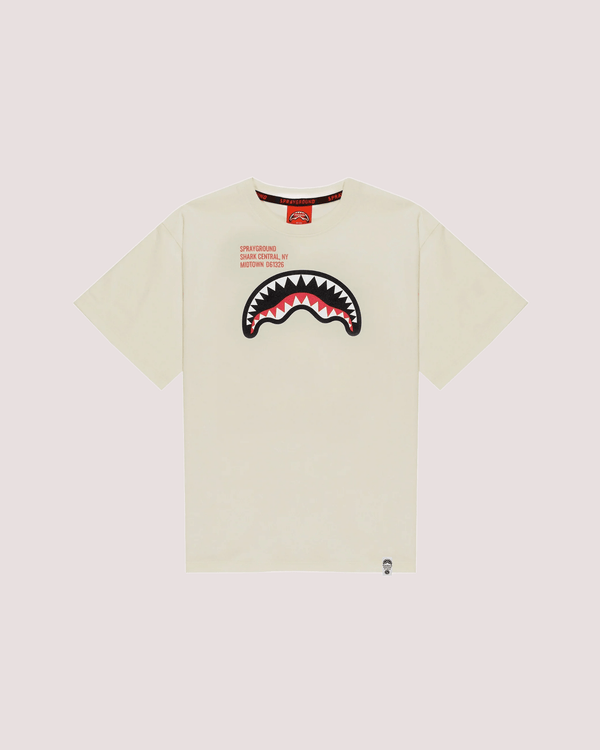Shark basic reg t-shirt SPY1384 /IVORY SPRAYGROUND 