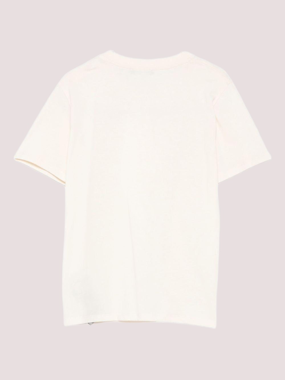 T-shirt con bottoni BX8R51 Z3186 /109OR BALMAIN 