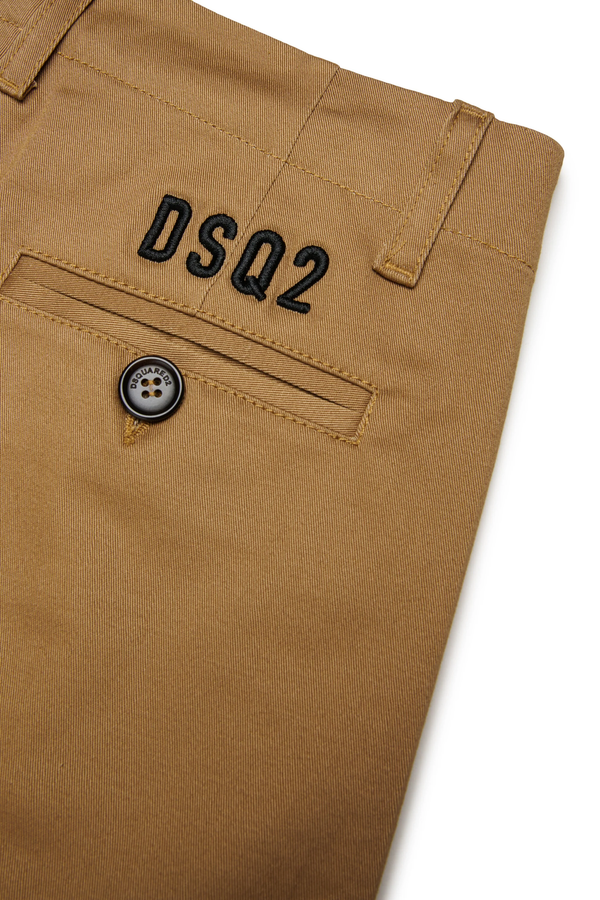 Pantaloni chino in gabardina DQ3024 D00XC /DQ721 DSQUARED2 JUNIOR 