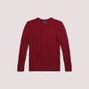Maglione in cotone a trecce