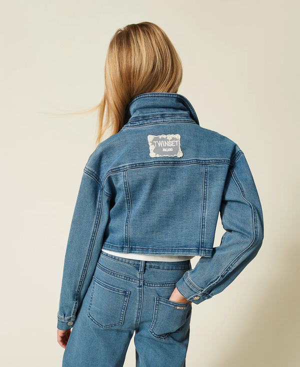 Giacca cropped in jeans 261GJ2080 /3451 TWINSET 