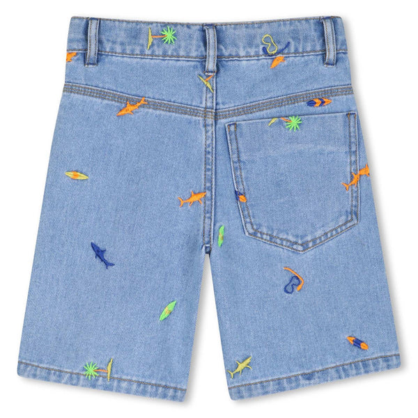 Bermuda in denim U21721 /Z18 BILLIEBLUSH 