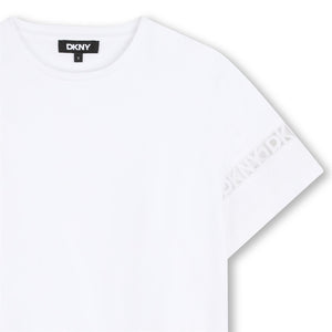 T-shirt con loghi ricamati D62623 /10P DKNY 