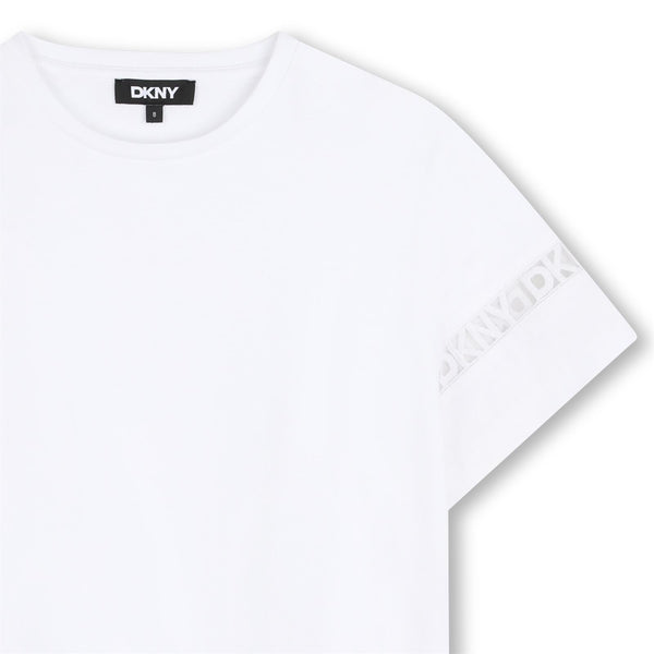 T-shirt con loghi ricamati D62623 /10P DKNY 