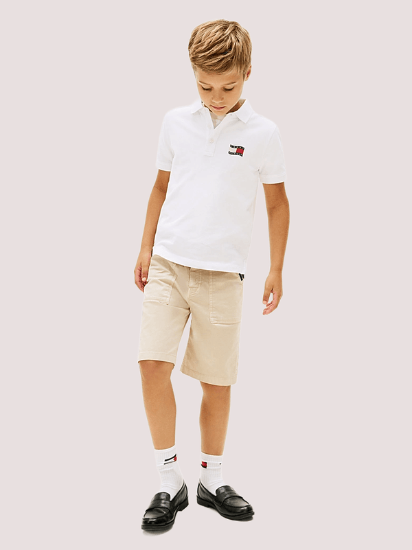 Polo con logo ricamato Tommy Hilfiger KB0KB10227J /YBR TOMMY HILFIGER 