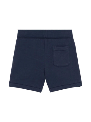 Shorts bambino navy in cotone con coulisse