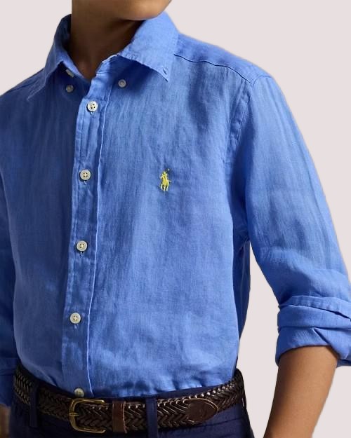 Camicia in lino 323967600 /001 POLO RALPH LAUREN 