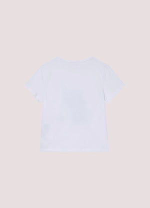 T-shirt con stampa e castoni GA6112 JS003 /L9042 LIU JO 