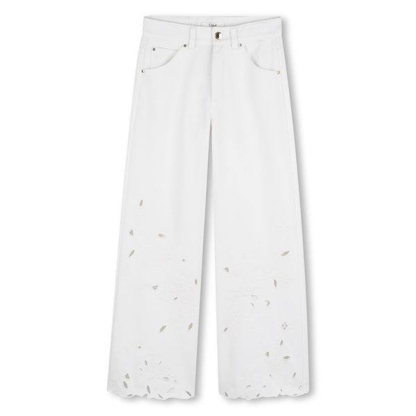 Pantalone con ricami floreale C20832 /117 CHLOE 