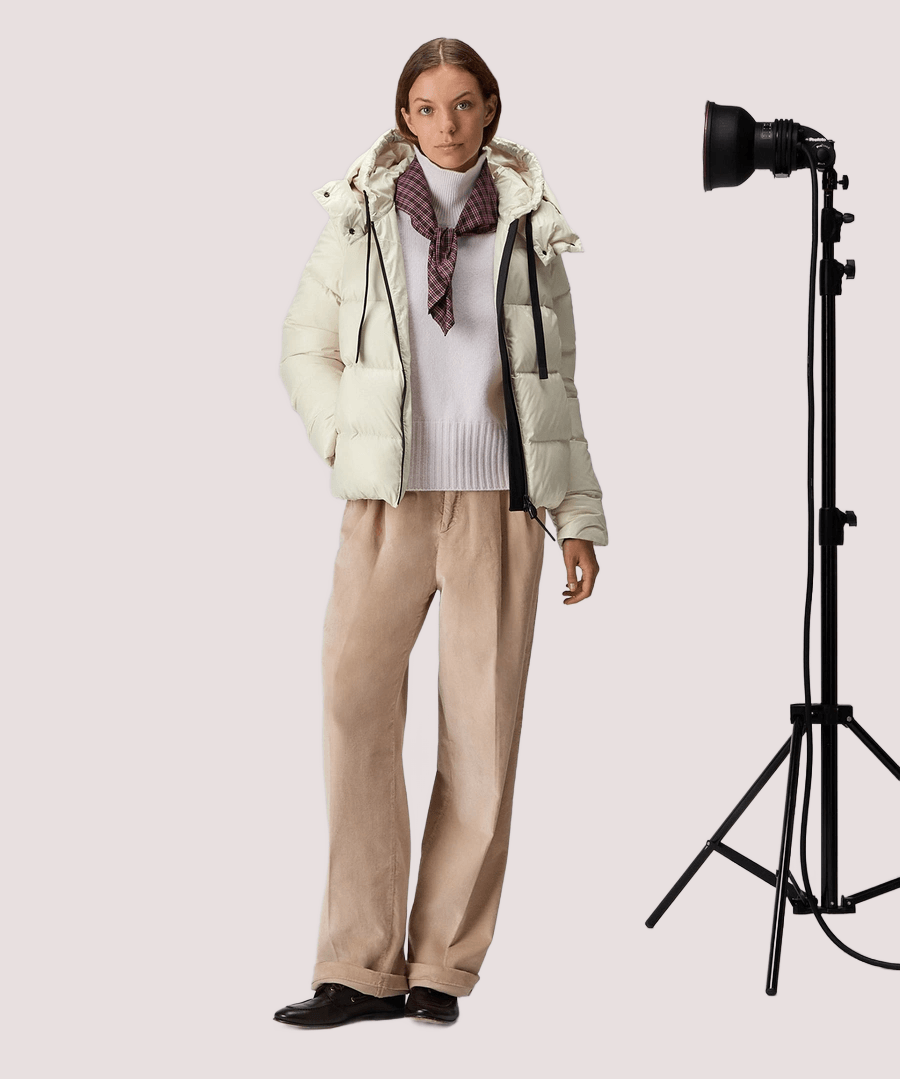 Puffer jacket in nylon lucente<BR/> PED539501181950 /983 PEUTEREY 