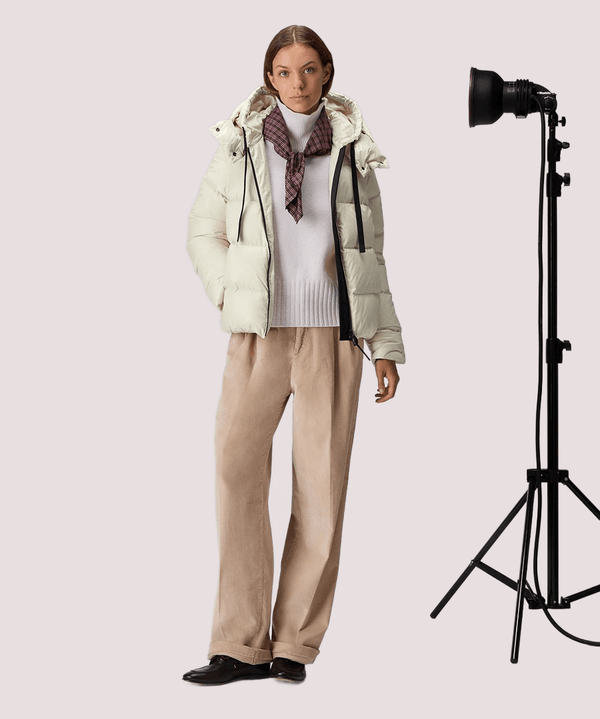 Puffer jacket in nylon lucente<BR/> PED539501181950 /983 PEUTEREY 