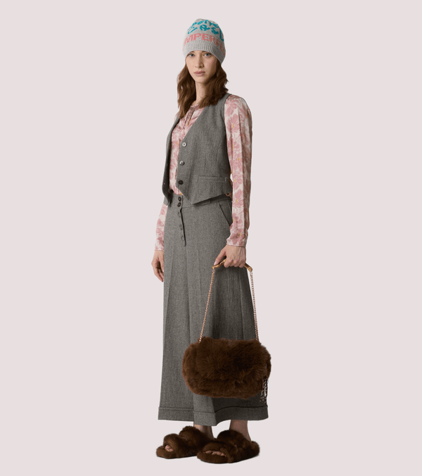 Gilet in cotone con scollo a V 521SD35082 /529022-01 ALESSIA SANTI 