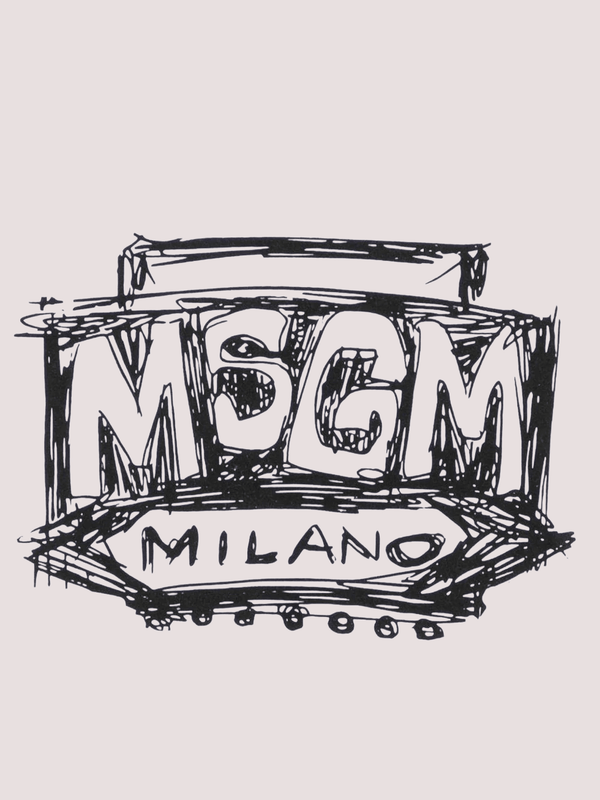 T-shirt cropped con logo stampato S6MSJGTH128 /001 MSGM KIDS 