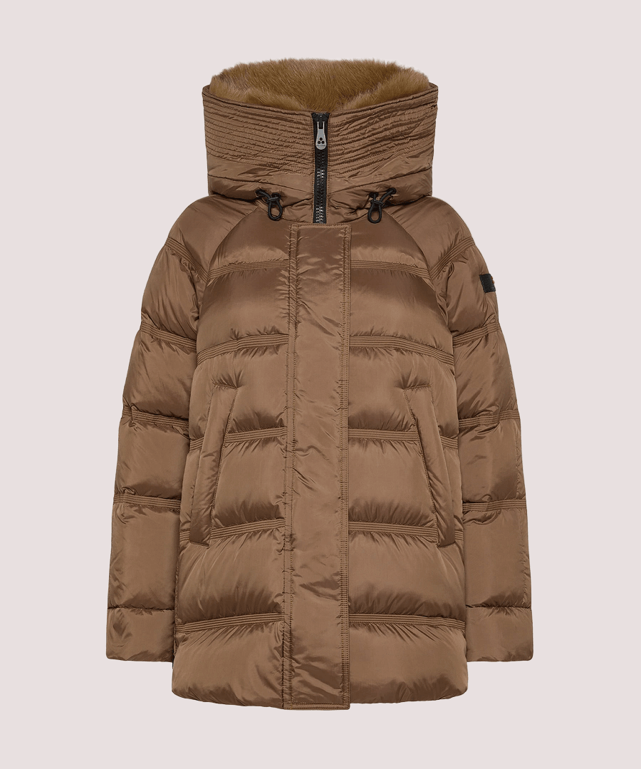 Puffer jacket con bordo in pelliccia PED543901181967 /894 PEUTEREY 