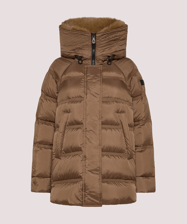 Puffer jacket con bordo in pelliccia PED543901181967 /894 PEUTEREY 