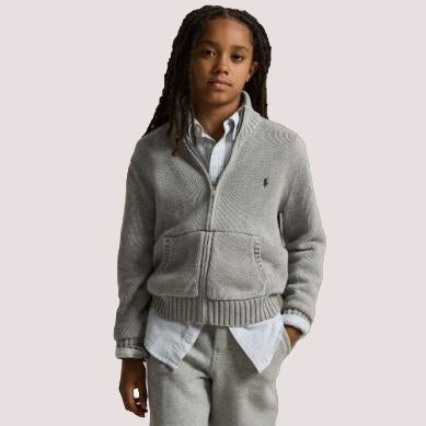 Maglione in cotone con zip intera 323799411 /26 POLO RALPH LAUREN 