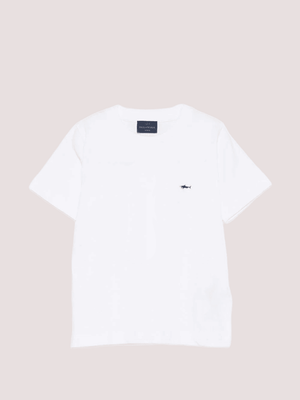 T-shirt con logo ricamato WUM004 LAA54 /10101 PAUL & SHARK 