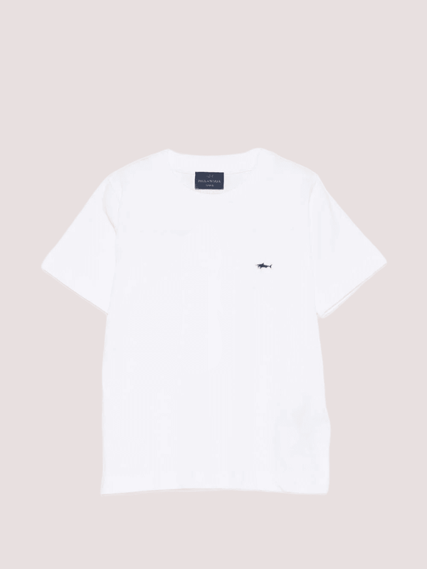 T-shirt con logo ricamato WUM004 LAA54 /10101 PAUL & SHARK 