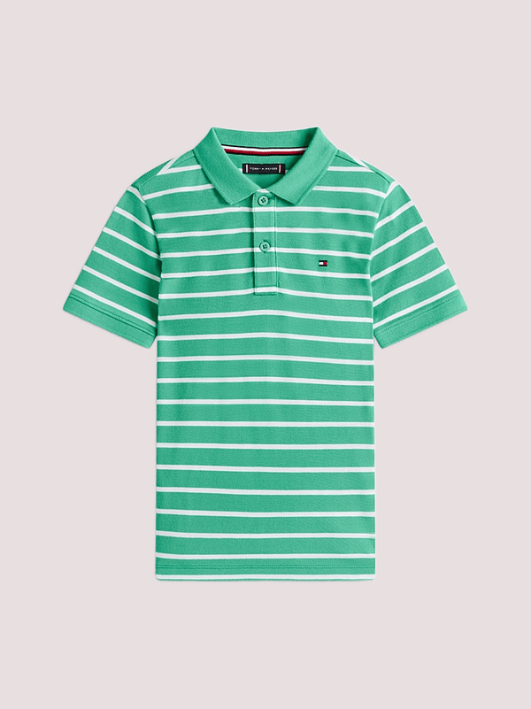 Polo a righe con logo Tommy Hilfiger KB0KB09103J /L5Y TOMMY HILFIGER 
