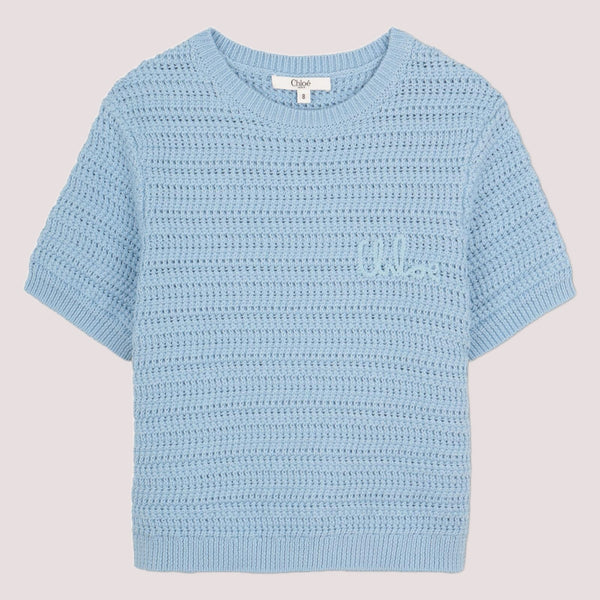 Maglione con logo ricamato C21225 /80J CHLOE 