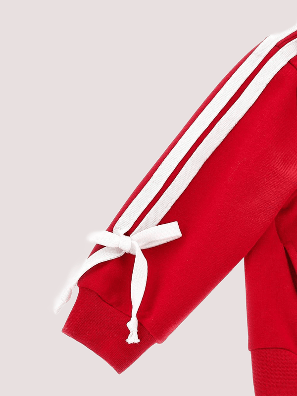 Felpa per neonata Monnalisa rossa con stampa Minnie<BR/> 39F620 6004 /0043 MONNALISA 