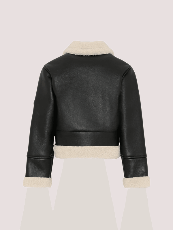 Ecopelliccia marrone per bambina con logo R30455 /342 MICHAEL KORS 