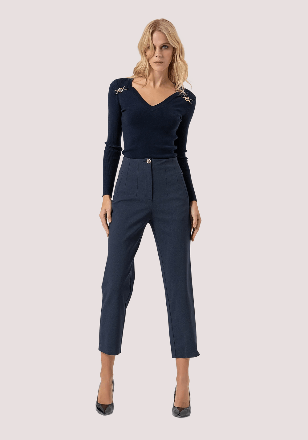 Pantalone slim a quadretti FR25WV1009W72701 /117 FRACOMINA 