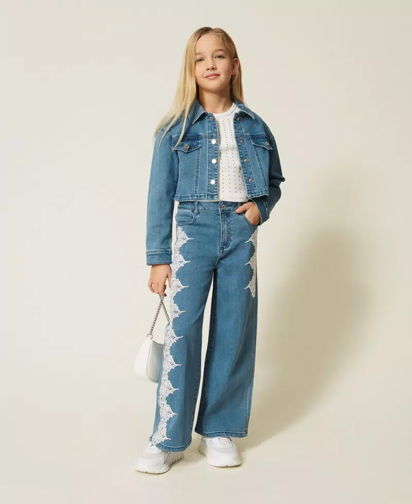 Giacca cropped in jeans 261GJ2080 /3451 TWINSET 