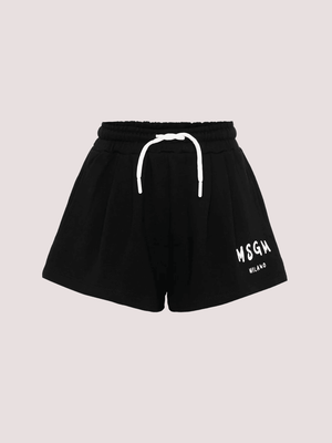 Shorts in felpa con logo stampato S6MSJGSH066 /110/88 MSGM KIDS 