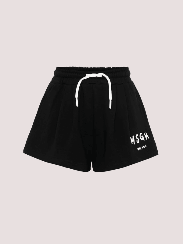 Shorts in felpa con logo stampato S6MSJGSH066 /110/88 MSGM KIDS 