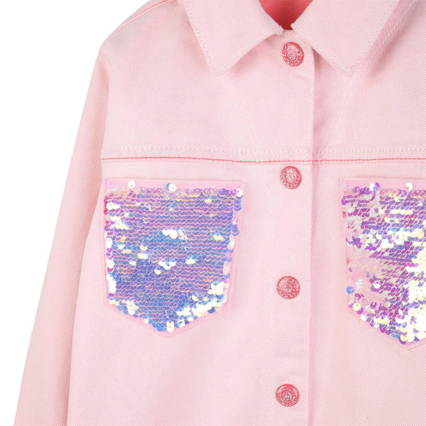 Giacca con tasche in paillettes U22156 /S51 BILLIEBLUSH 