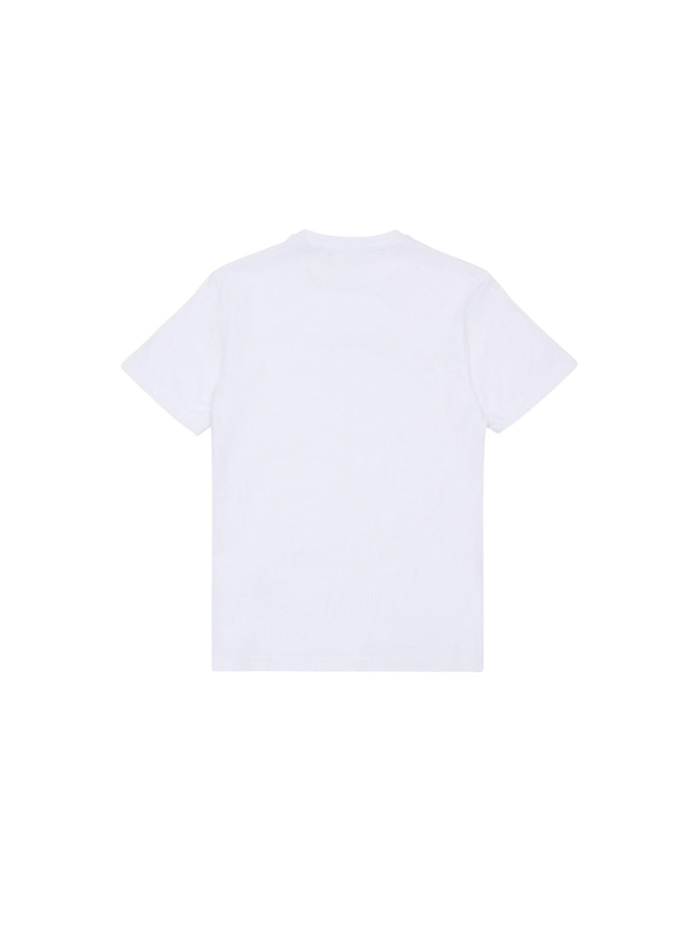 T-shirt bambino bianca con logo nero