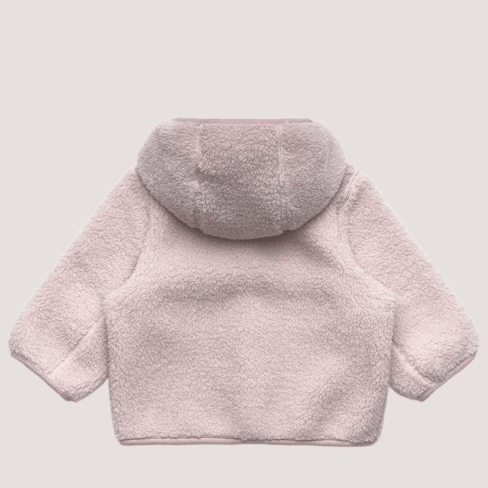 Ecopelliccia Janne rosa per neonato con logo K41478W /B3H KWAY 