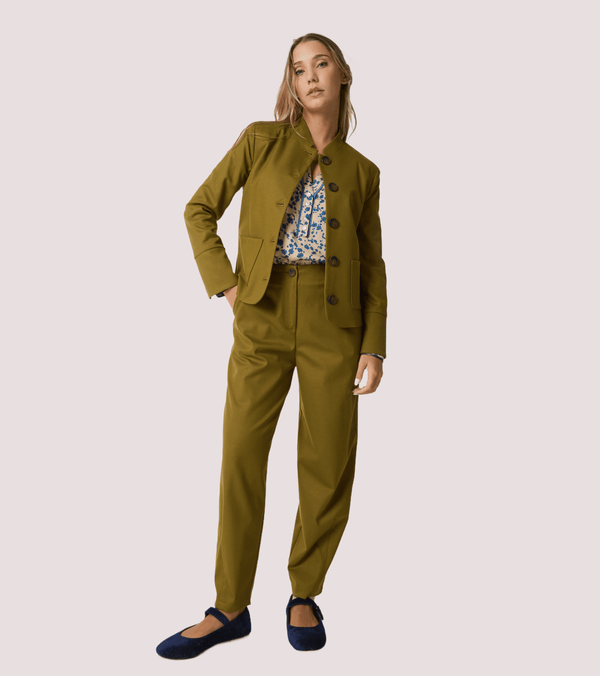 Pantaloni cropped stretch con tasche 521SD25034 /S2502 ALESSIA SANTI 