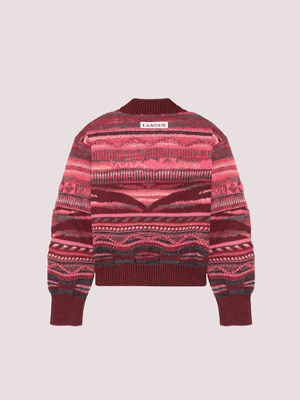 Maglione in lana jacquard F5LKJGJP060 /39 LANEUS KIDS 