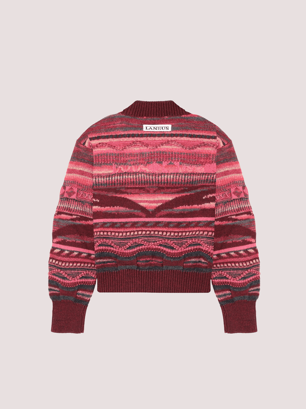 Maglione in lana jacquard F5LKJGJP060 /39 LANEUS KIDS 