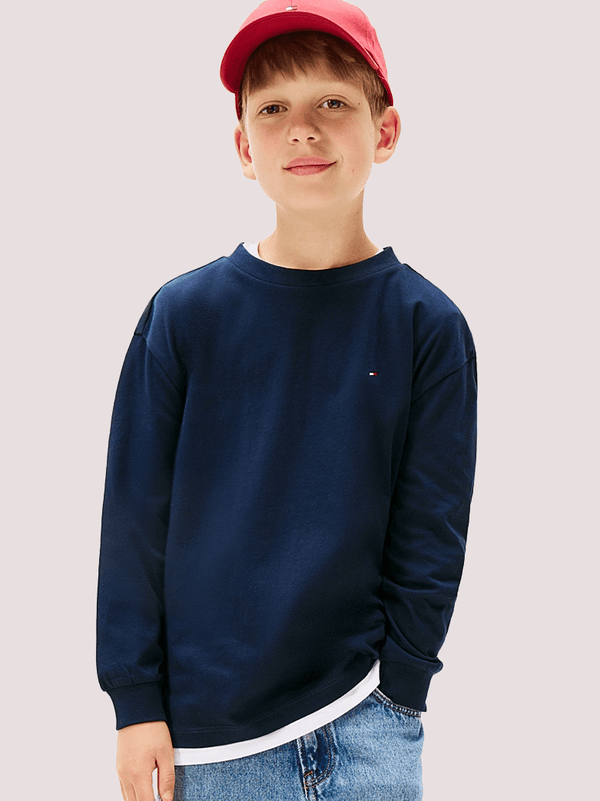 T-shirt Essential in jersey a maniche lunghe KB0KB09846 /C1G TOMMY HILFIGER 