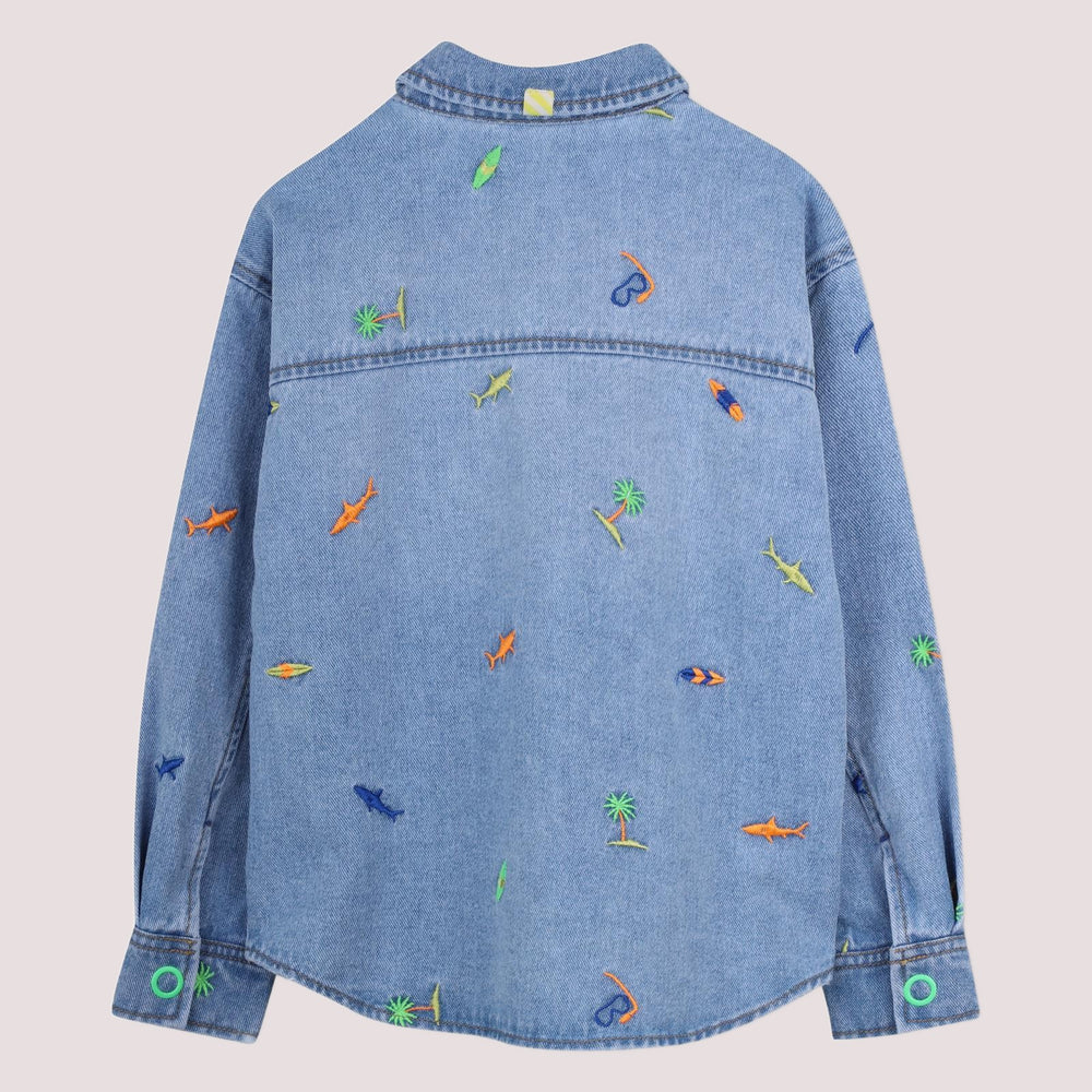 Giacca in denim con stampa U22185 /Z18 BILLIEBLUSH 