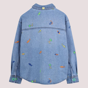 Giacca in denim con stampa U22185 /Z18 BILLIEBLUSH 