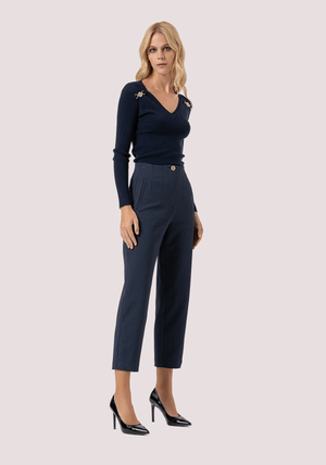 Pantalone slim a quadretti FR25WV1009W72701 /117 FRACOMINA 