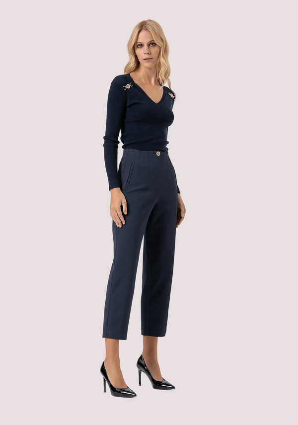 Pantalone slim a quadretti FR25WV1009W72701 /117 FRACOMINA 