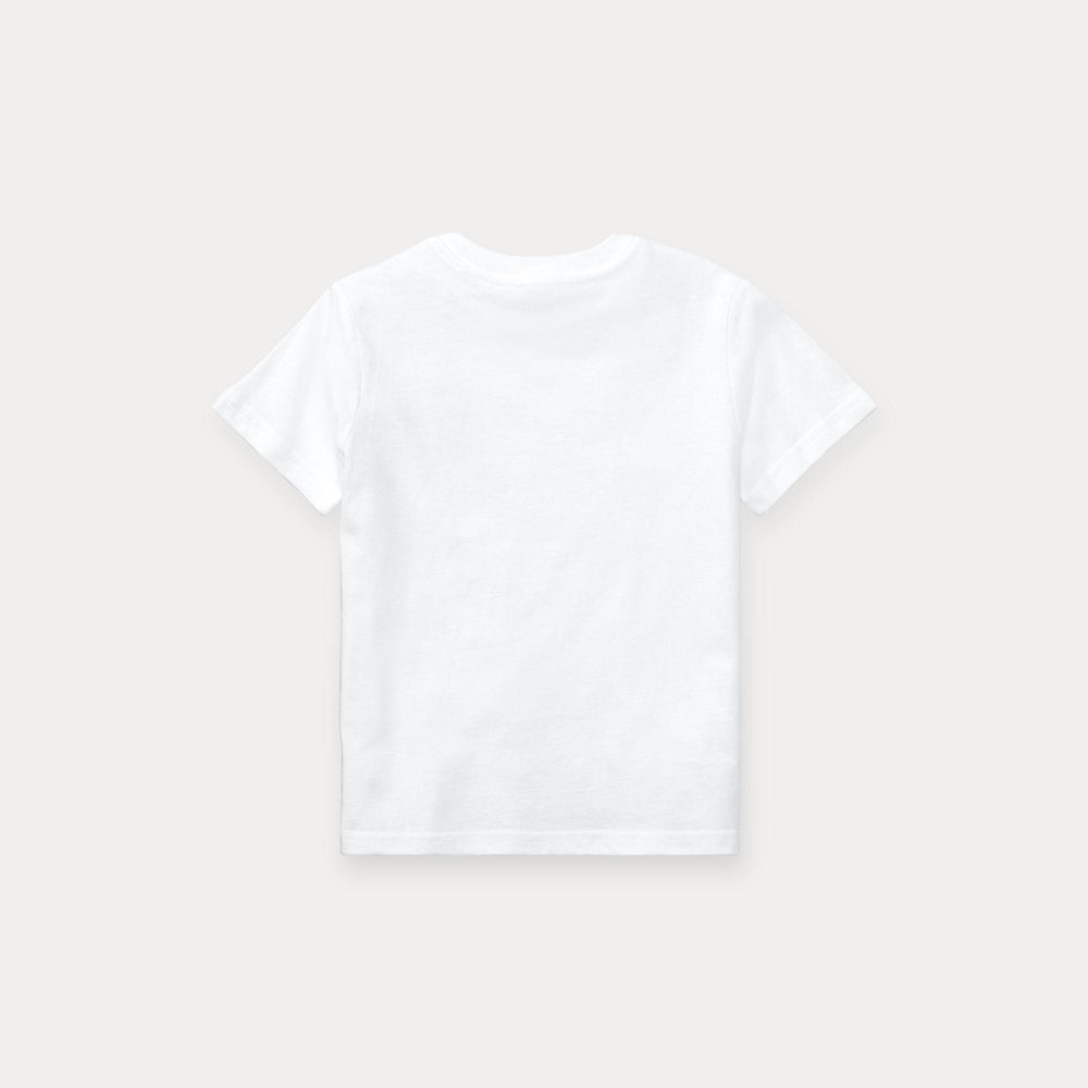 T-shirt in jersey di cotone con scollo a girocollo 322832904 /035 POLO RALPH LAUREN 