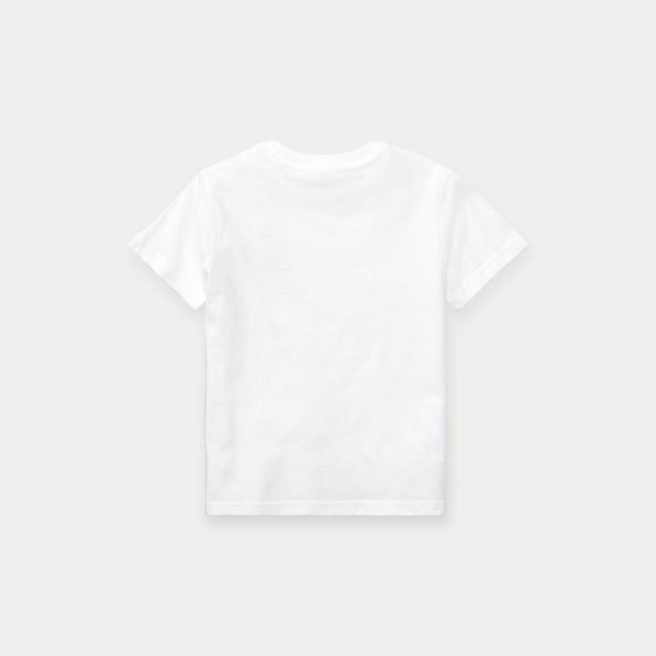T-shirt in jersey di cotone con scollo a girocollo 322832904 /035 POLO RALPH LAUREN 